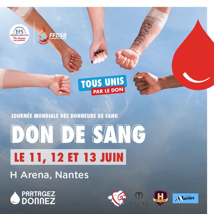 Collecte exceptionnelle du don du sang au Palais des Sports