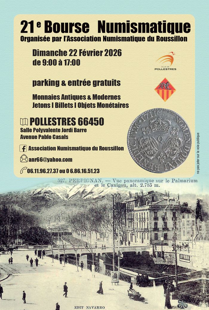 21e Bourse Numismatique - Monnaies Antiques & Modernes