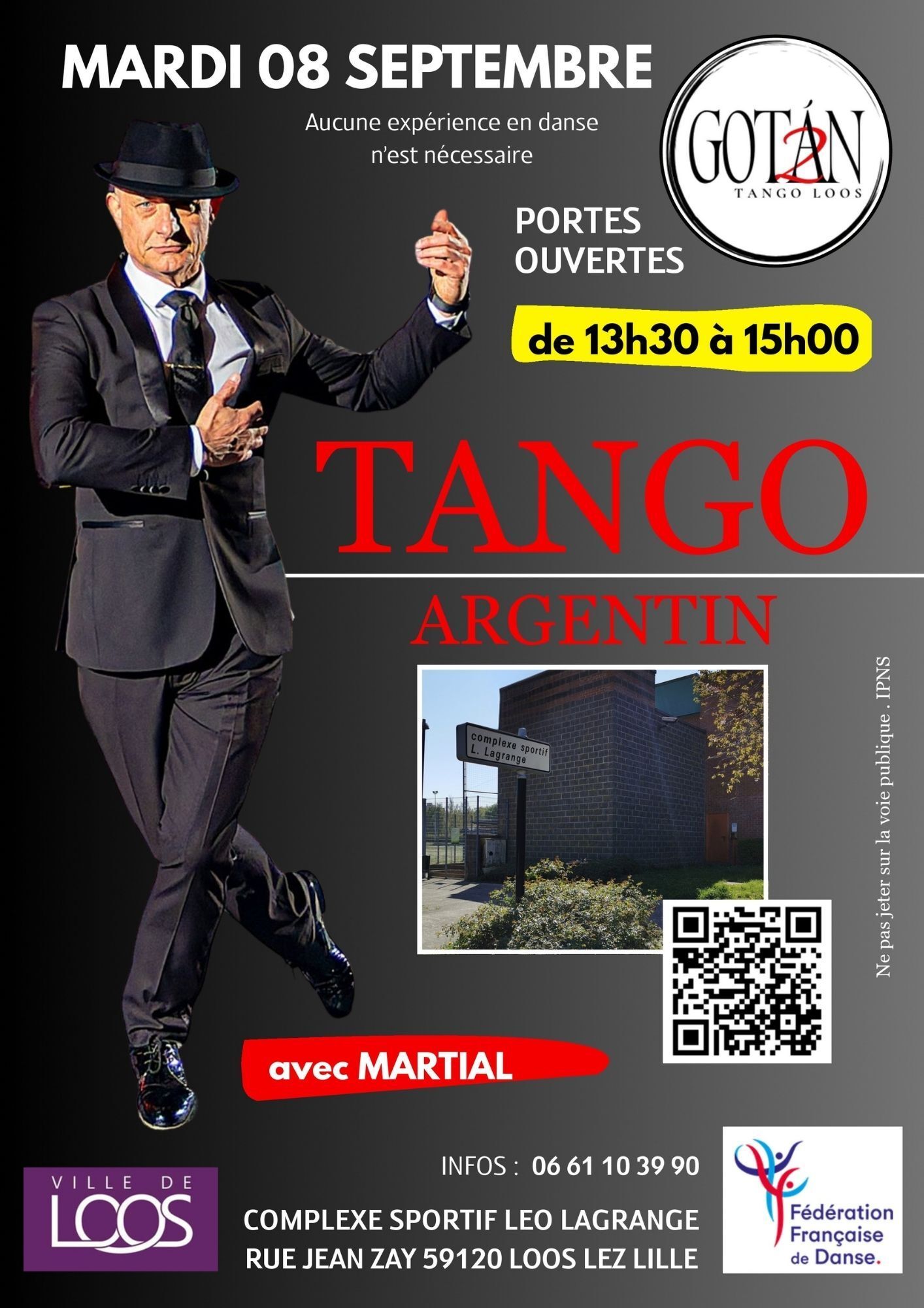 Portes Ouvertes Gratuit - Oser le Tango Argentin