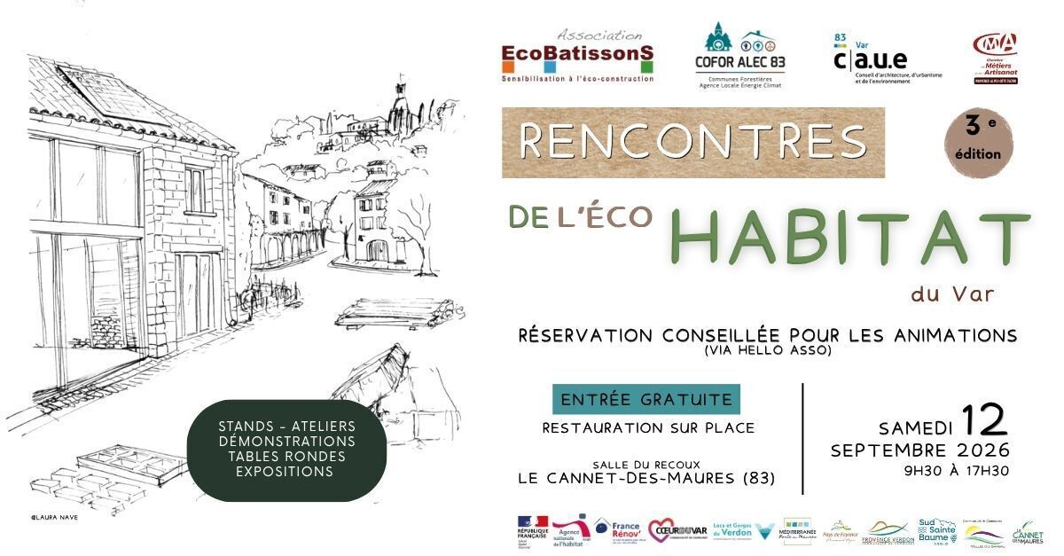 3èmes Rencontres de l'éco-habitat du Var - Journée grand public