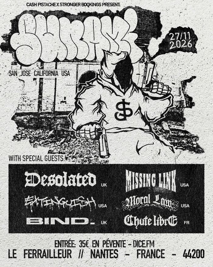 Sunami + Desolated + Missing Link + Extinguish + Moral + Bind. + Chute libre