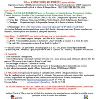 28 ème concours de poèsie