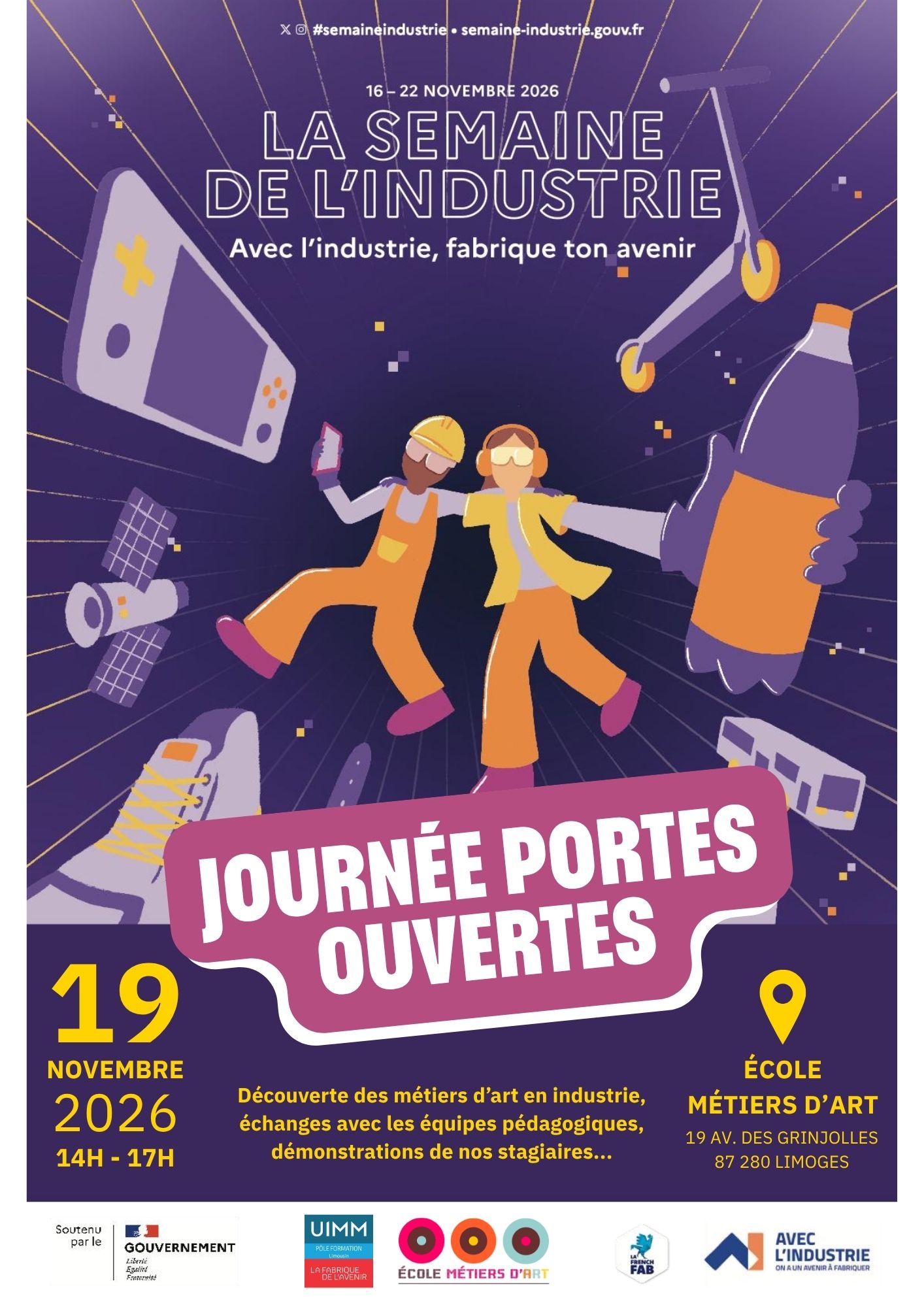 Journée Portes Ouvertes Pôle Formation UIMM - Ecole Métiers d'Art
