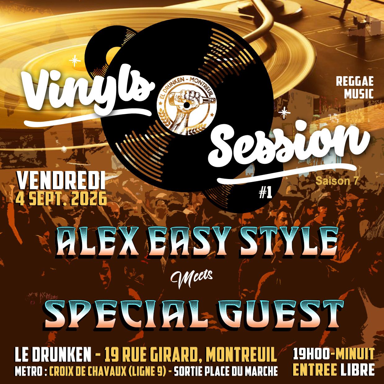 🇯🇲 VINYLS SESSION // DJ SET : ALEX EASY STYLE + GUEST // REGGAE - RUB A DUB - DANCEHALL  🇯🇲