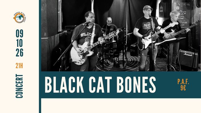 Affiche — BLACK CAT BONES ➤ Les Marins d'Eau Douce ➤ Ramonville