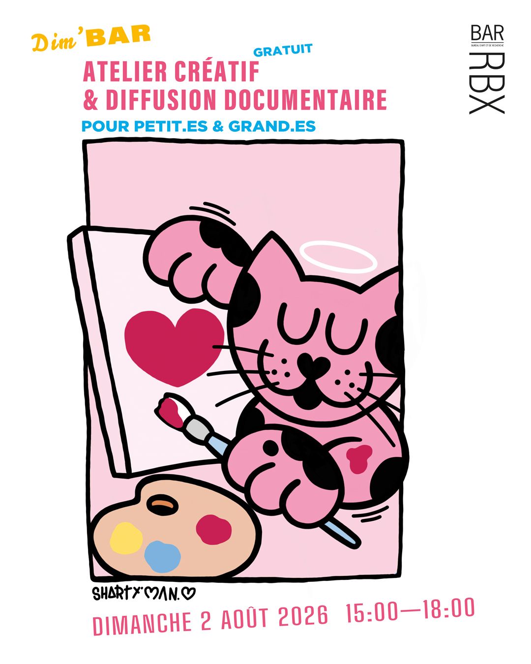 DIm’BAR | Crying boys - Isham One | Chats d’amour - SHORTY’MAN  | Expo, atelier, diffusion, goûter…