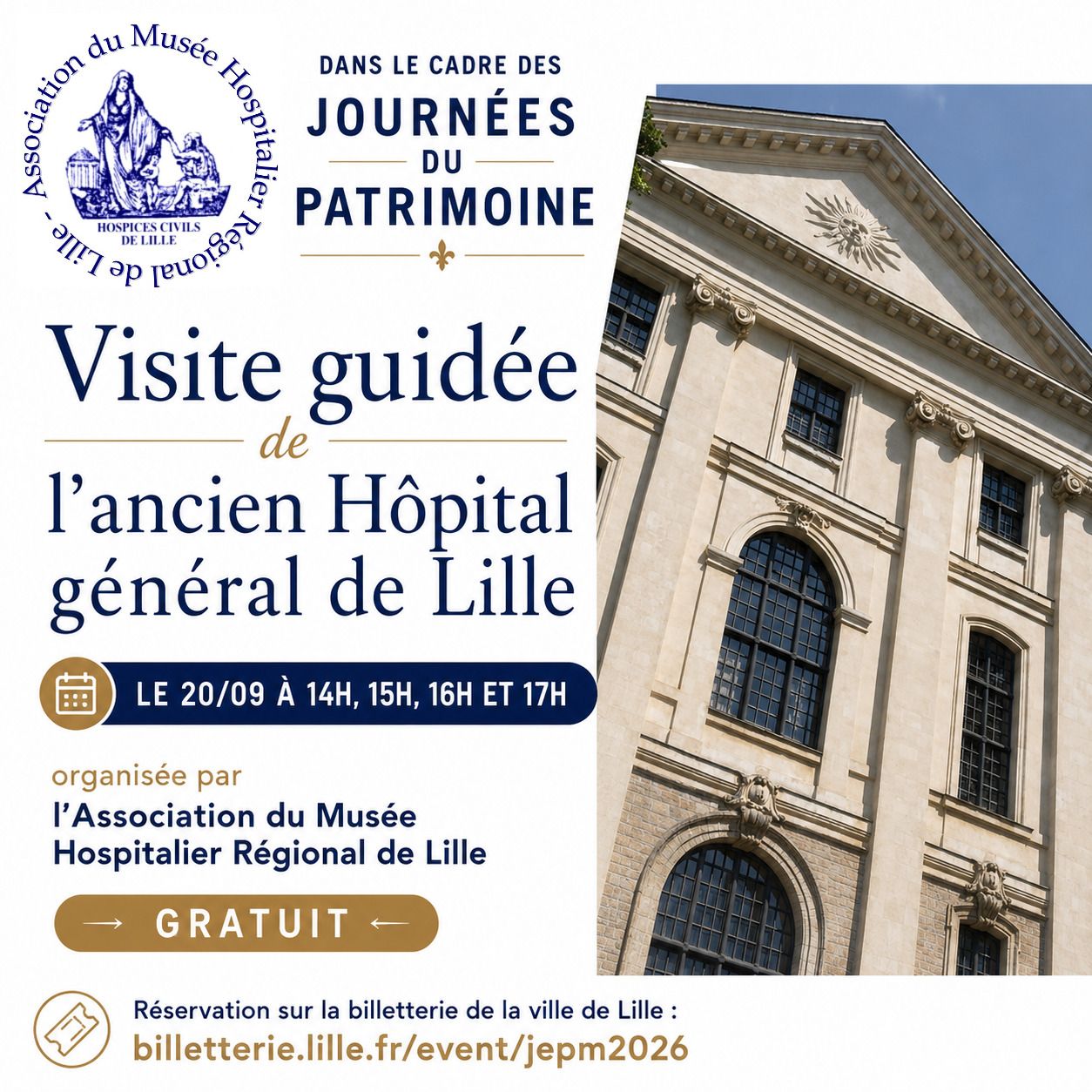 European Heritage Days: Guided Tour of the Former Hôpital Général de Lille