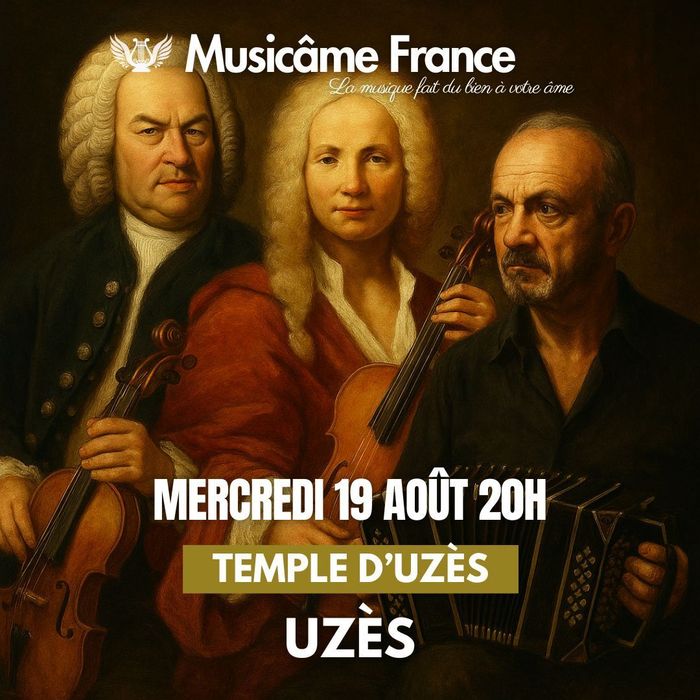 Affiche — Concert à Uzès : Vivaldi x Bach x Piazzolla