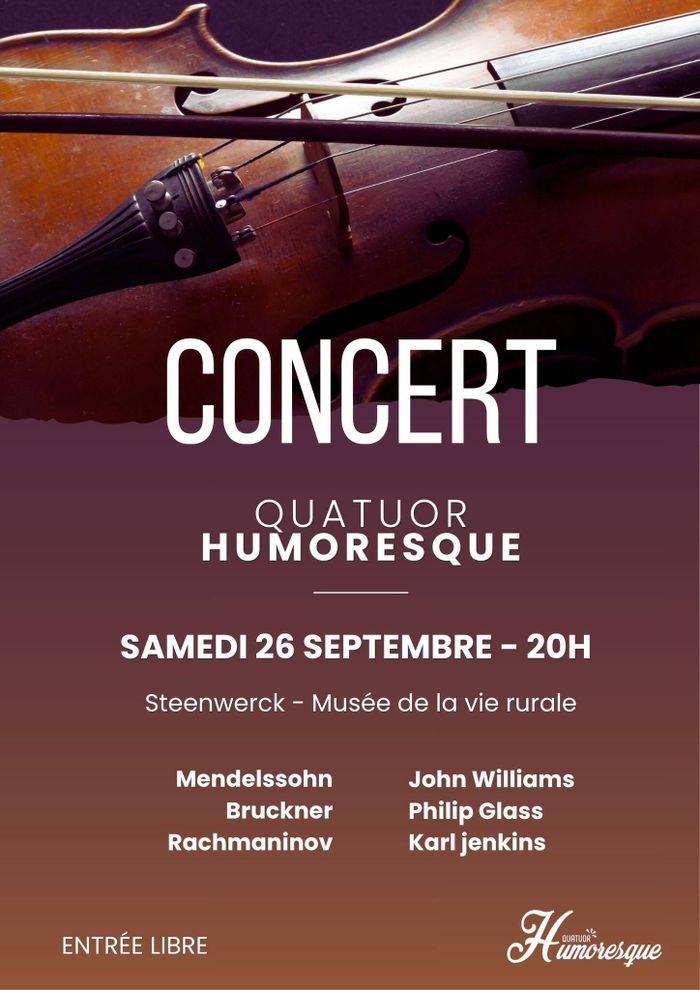 Affiche — Concert | Quatuor Humoresque