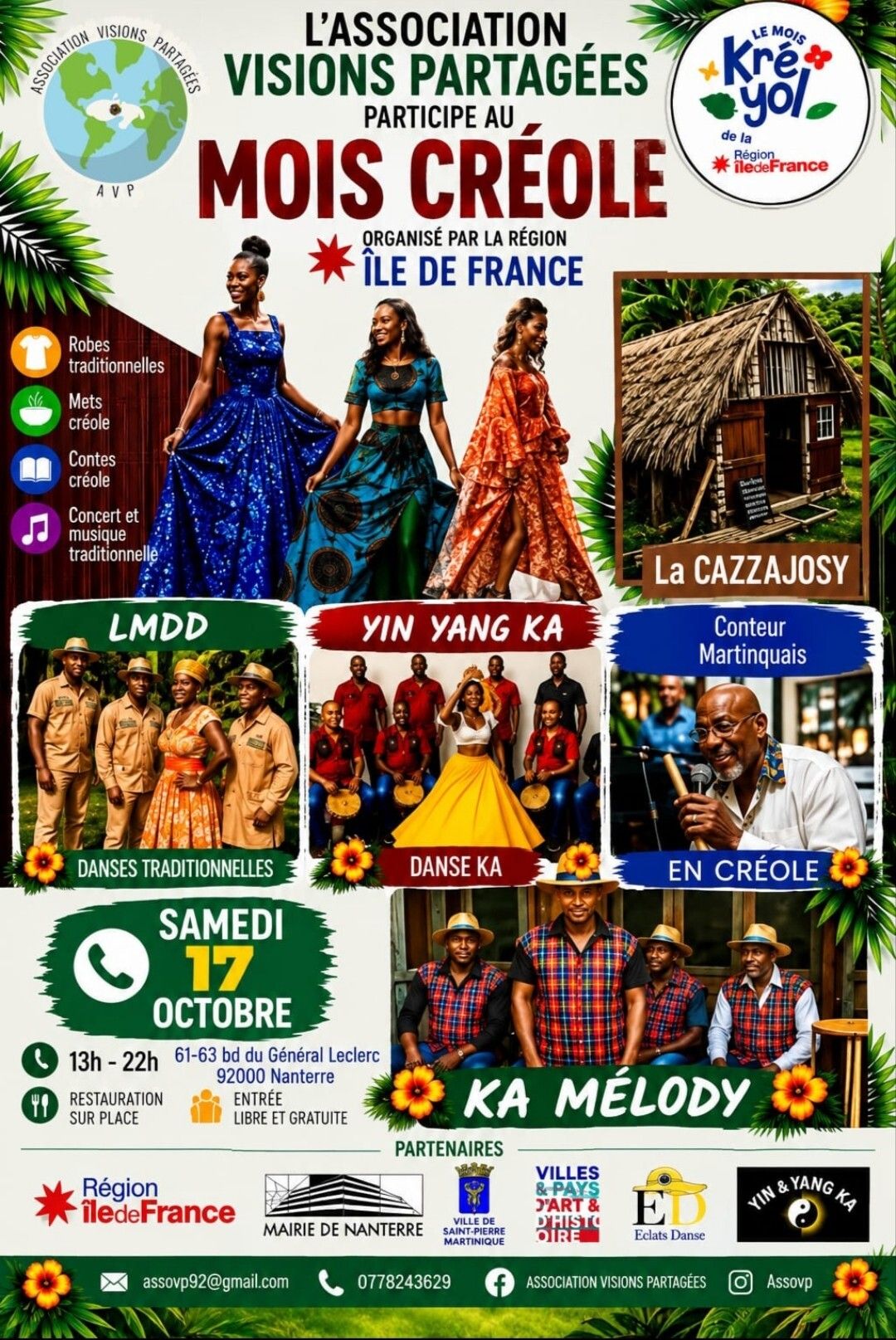 Journée festive autour de la danse, la musique et la gastronomie antillais