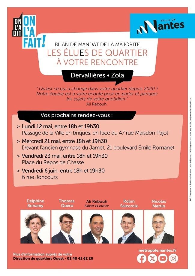 Les élues et élus de quartier à votre rencontre