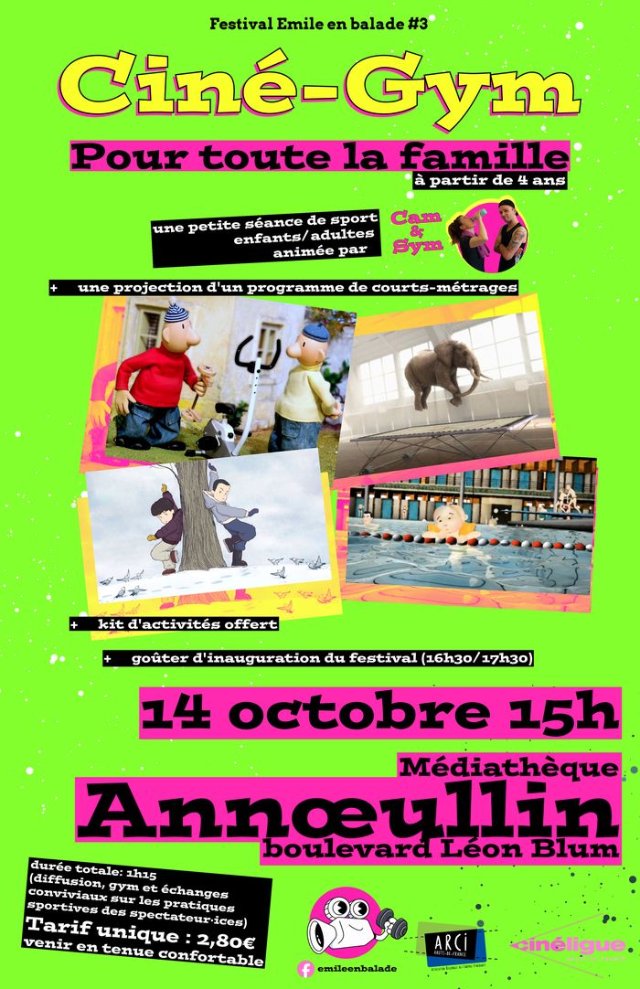 Ciné Gym pour toute la famille - Le Festival Emile en balade #3