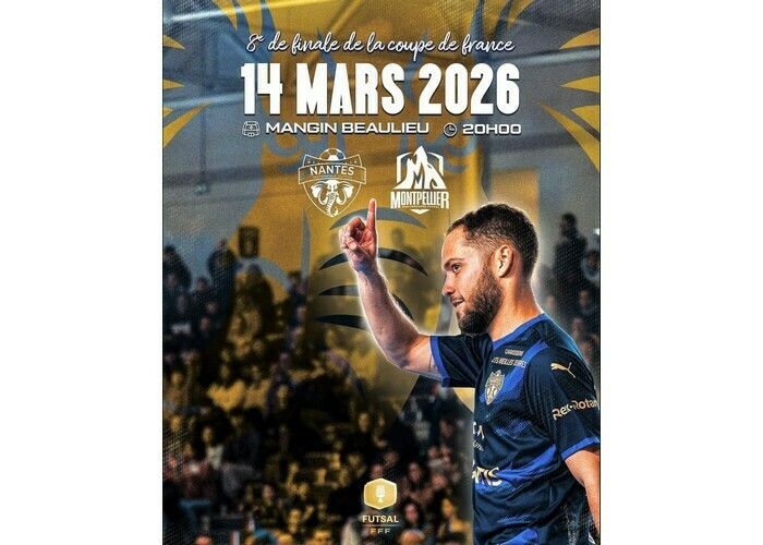 Nantes Métropole Futsal vs Montpellier - Coupe de France – 8e de finale