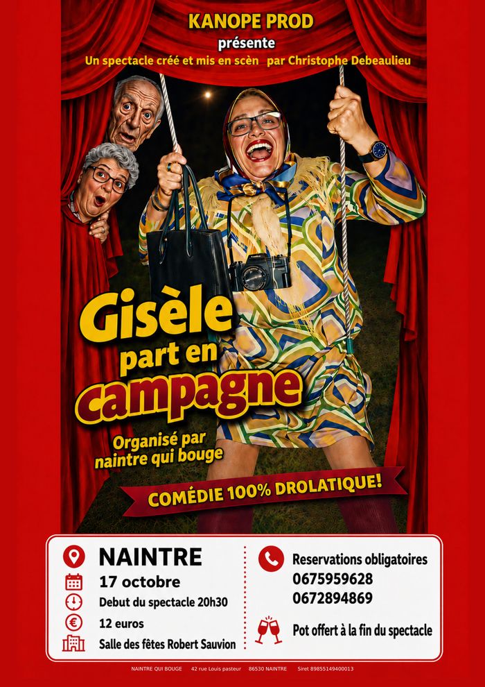 Spectacle : Gisèle part en campagne !