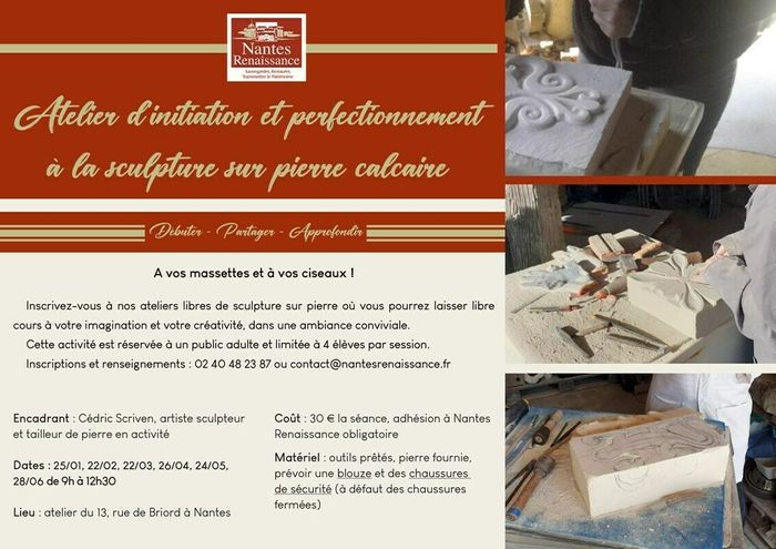 Sculpture sur pierre calcaire