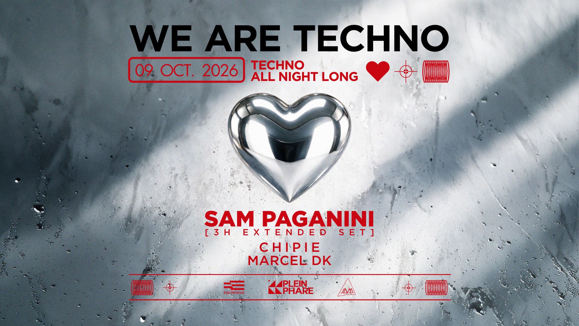 WE ARE TECHNO XXL inv. SAM PAGANINI (3H), CHIPIE & MARCEL DK
