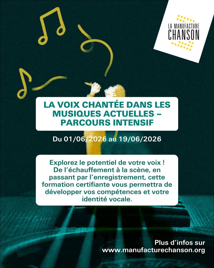 La voix chantée dans les Musiques Actuelles – Parcours Intensif