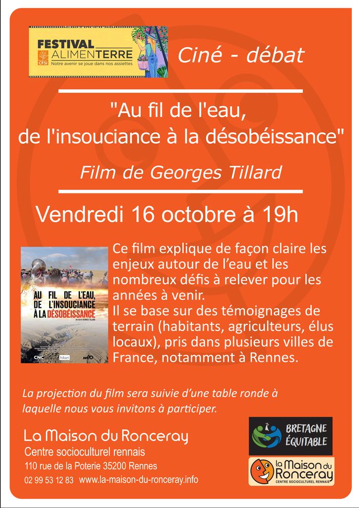 "Au fil de l'eau, de l'insouciance à la désobéissance" - film de Georges Tillard
