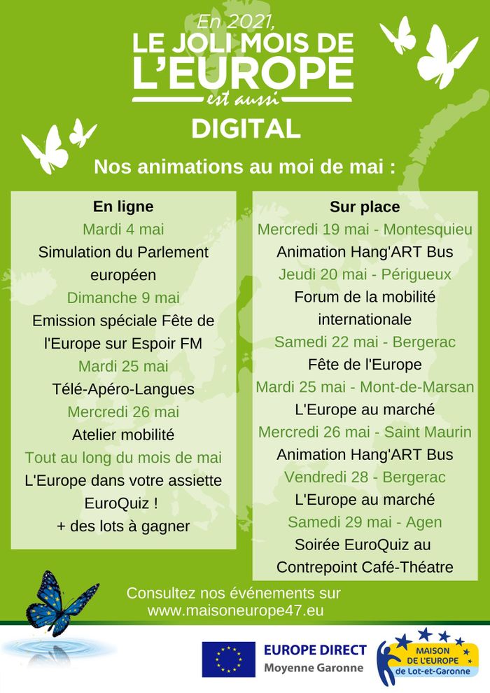 Tous les événements de la Maison de l'Europe de Lot-et-Garonne