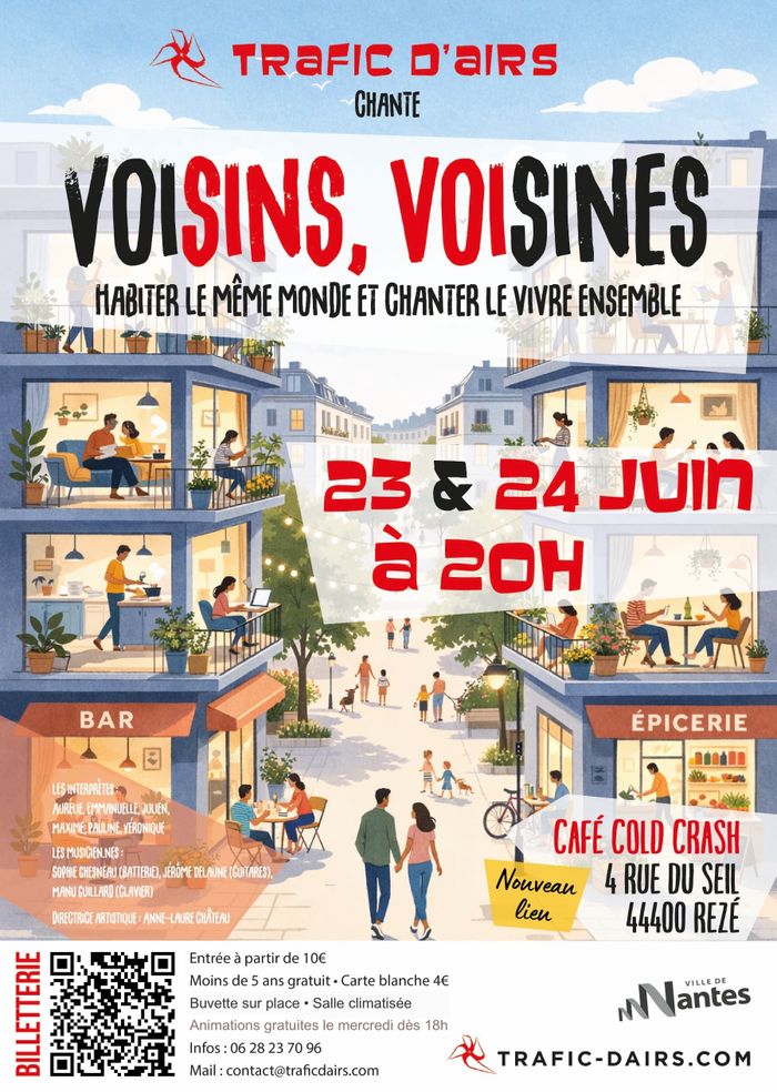 Concert "Voisins voisines (vivre ensemble)" par Trafic d'airs