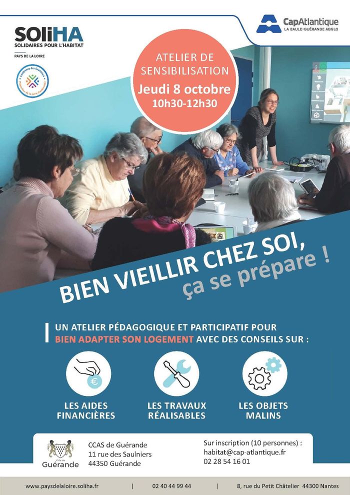 Semaine Bleue - Atelier SOLIHA : Bien vieillir chez soir, ça se prépare !