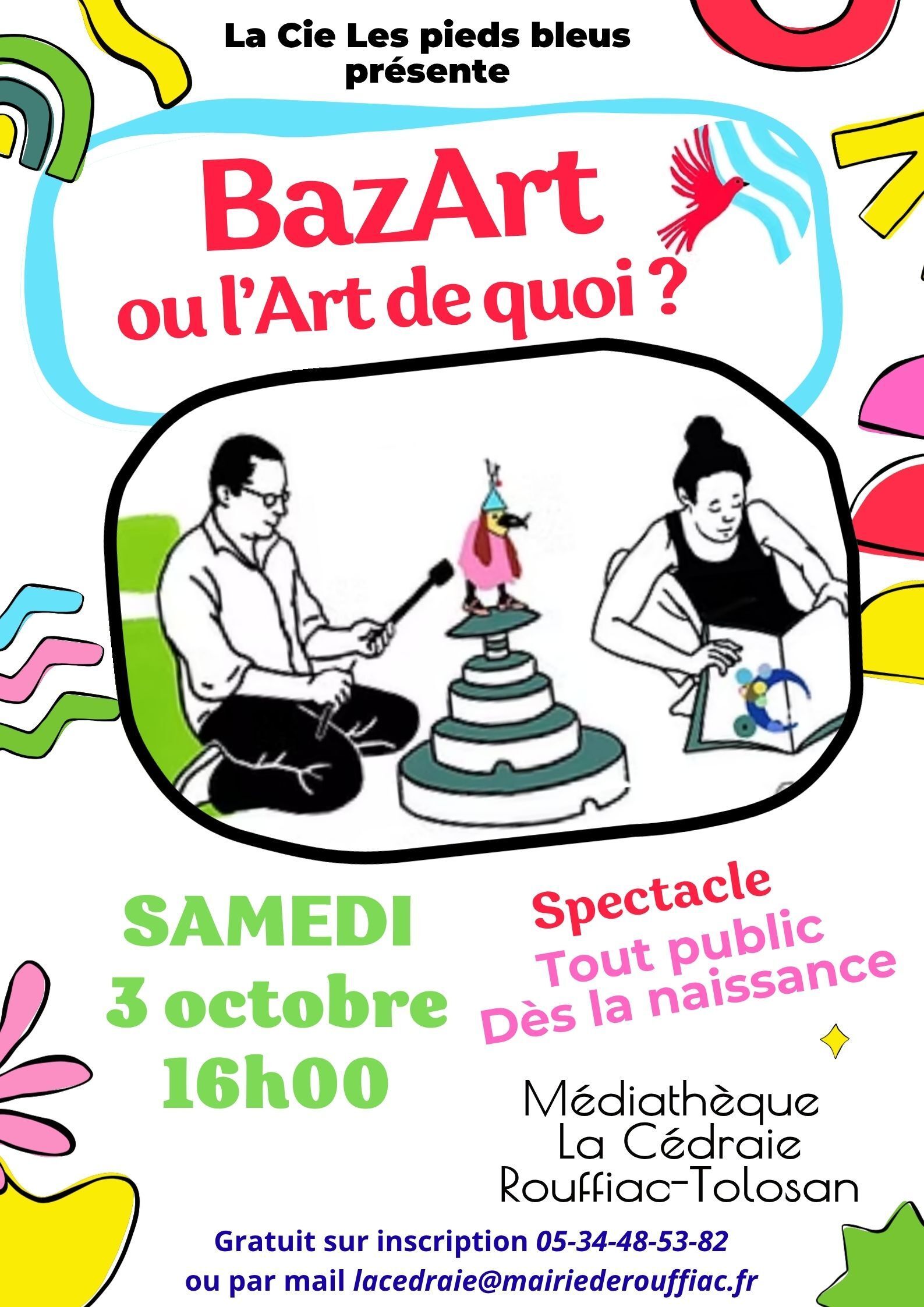 BazArt où l'art de quoi ? Cie Les Pieds Bleus