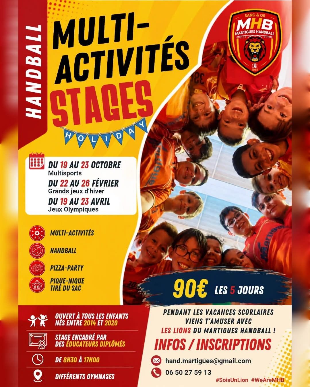 HANDBALL. STAGE MULTI-ACTIVITES