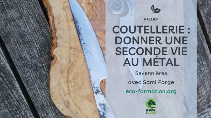 Coutellerie : Fabrication d'un couteau en brut de forge