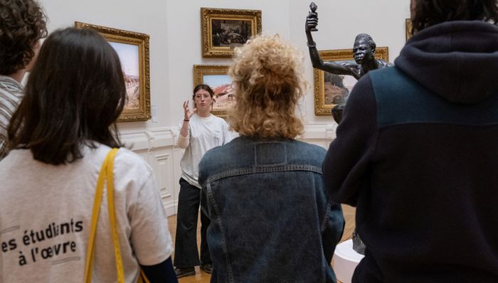 Les étudiants à l'œuvre