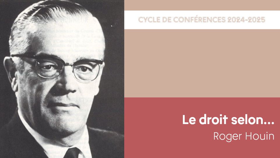 Cette conférence du cycle 2024-2025 "Le droit selon…" aura lieu le mardi 21 janvier 2025 à 17h30.