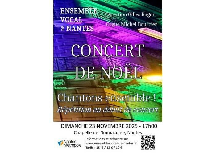 Concert de Noël par l'Ensemble Vocal de Nantes