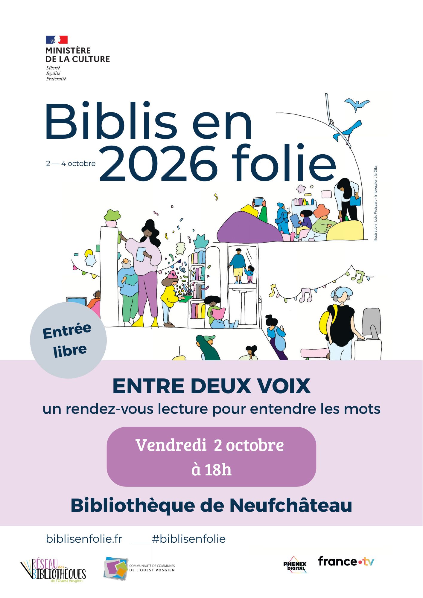 Entre deux voix, un rendez-vous lecture pour entendre les mots