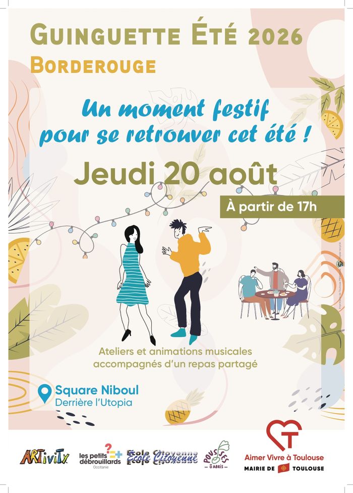 Affiche — Guinguette d'été - Square Niboul
