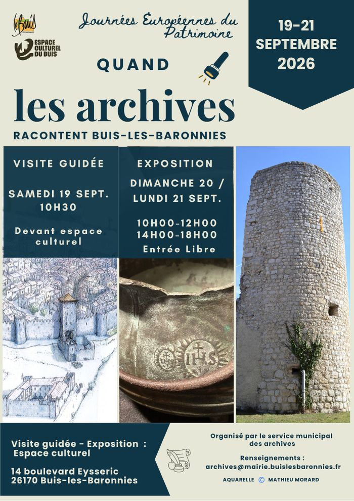 Exposition "Quand les archives racontent Buis-les-Baronnies"