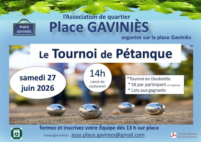 Tournoi de pétanque