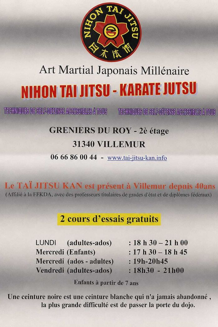 Rentrée sportive du Taï-Jitsu Kan de Villemur-sur-Tarn