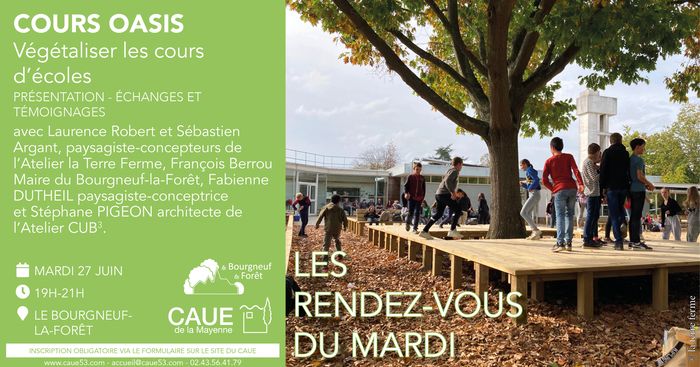 CAUE 53 - Les Rendez-Vous du Mardi : Les cours d'école et leur végétalisation