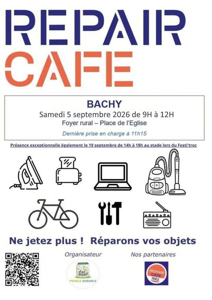 Repair café à Bachy