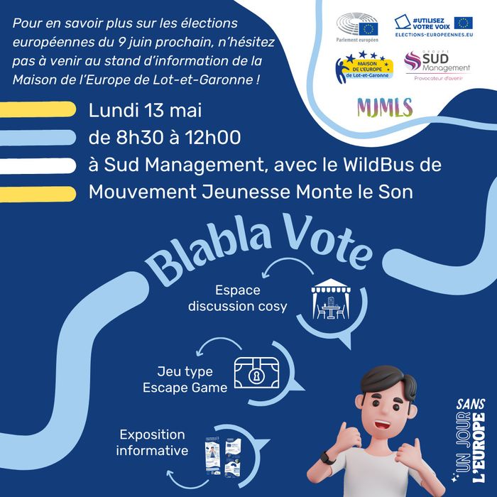 Stand d'information "Blabla Vote"