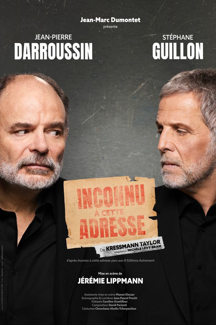 INCONNU À CETTE ADRESSE