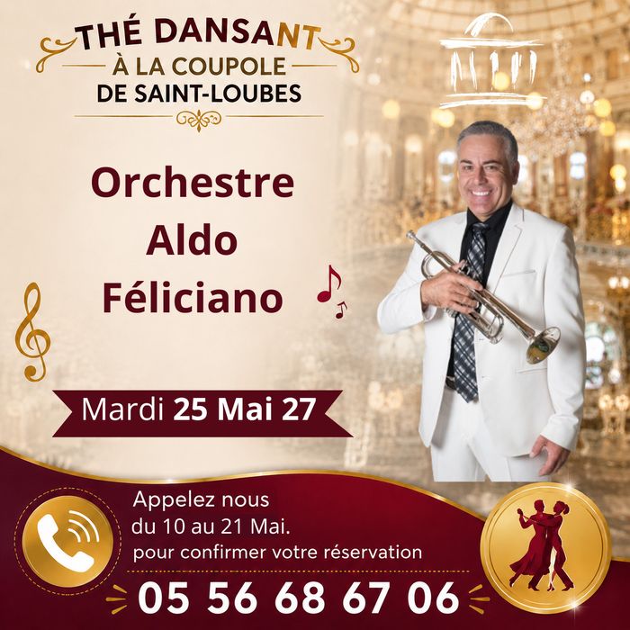 Affiche — Thé dansant, orchestre ALDO FELICIANO