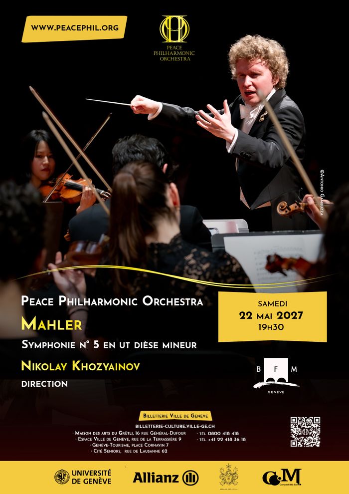 Mahler: Sinfonia n. 5 – Peace Philharmonic Orchestra – Nikolay Khozyainov, direzione