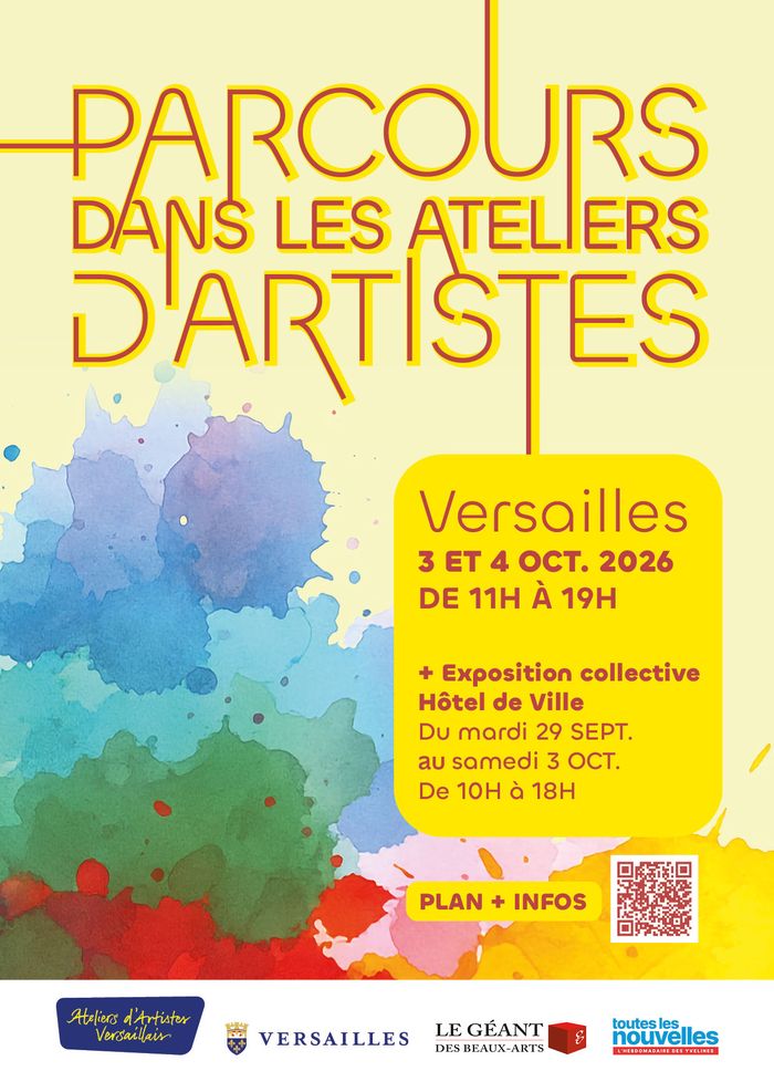 Parcours dans les ateliers d'artistes de Versailles.