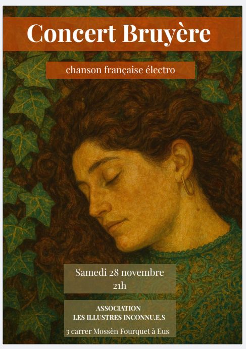 Concert Bruyère - chanson française électro