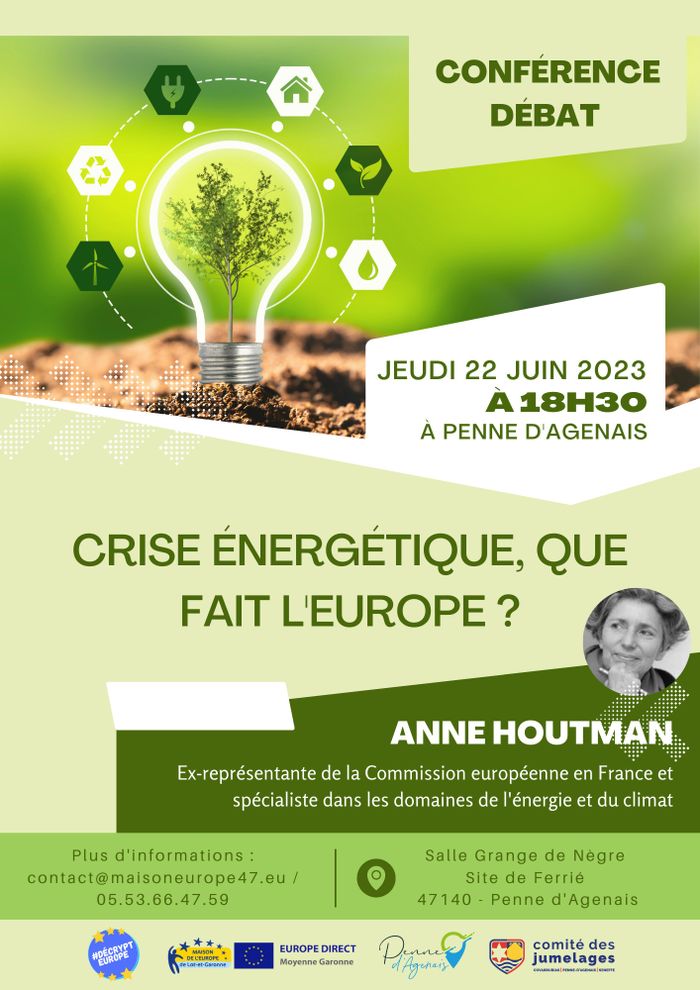 Conférence / Débat - Crise énergétique, que fait l'Europe ?