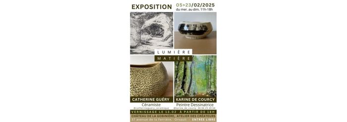 L’Atelier des créateurs – Karine de Courcy et Catherine Guéry, peinture, dessin, céramique