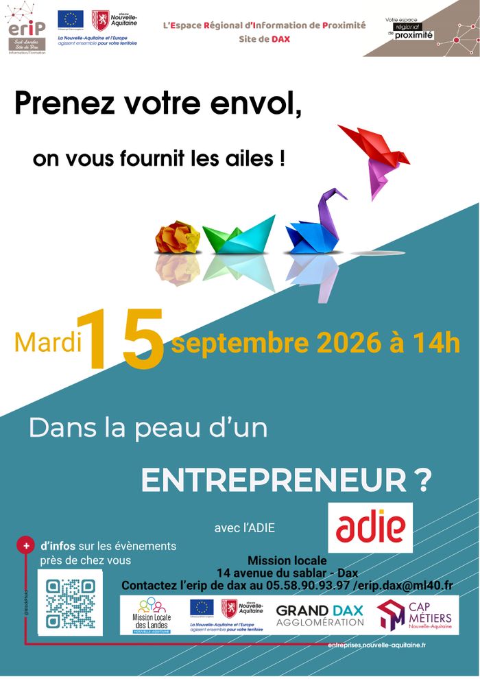 Participez à un atelier interactif sur l’entrepreneuriat : repensez votre projet, utilisez vos ressources et collaborez dans une ambiance conviviale. Lancez-vous avec confiance !