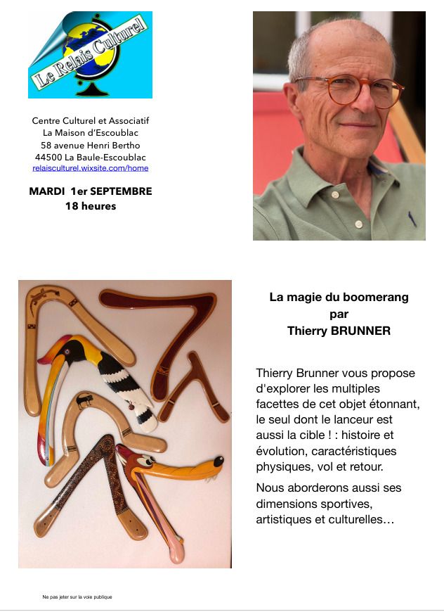 Conférence - La magie du boomerang
