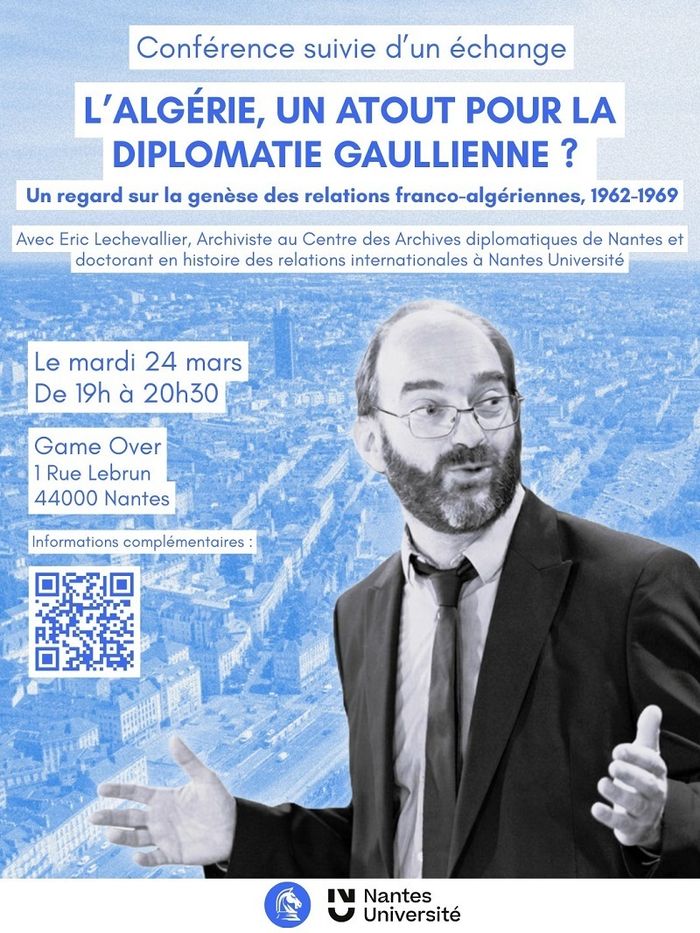 Conférence et échange : L'Algérie, un atour pour la diplomatie gaullienne ?