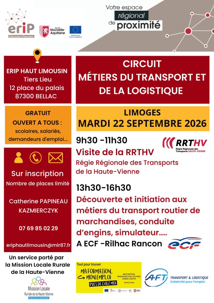 Visitez une entreprise et un centre de formation.